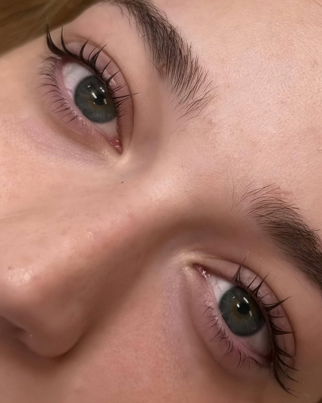Lash lift on natural lashes