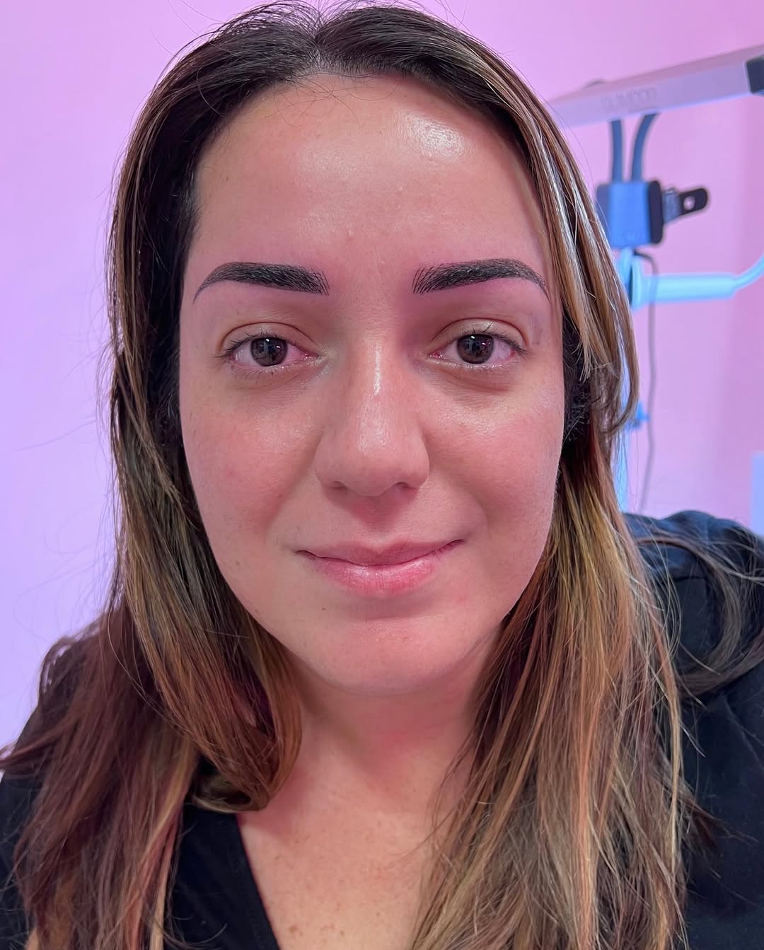 Combo brows, tattooed hair strokes and shading combined